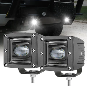 Para Ford F-250 Super Duty 2023-2024 2x3" SAE LED cubo vainas de luz antiniebla todoterreno DOT - Imagen 1 de 14