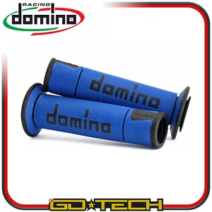 MANOPOLE DOMINO A450 MOTO SCOOTER STRADALI Blu Nero ON ROAD RACING Forate - Bild 1 von 1