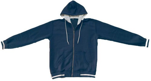 SACAI Giacca con cappuccio felpa con cappuccio giacca sportiva giacca casual blu XXL pile