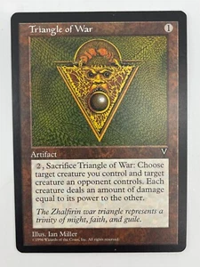 MTG Visions Triangle of War Rare Artefaktkarte LP/NM Zustand - Bild 1 von 2