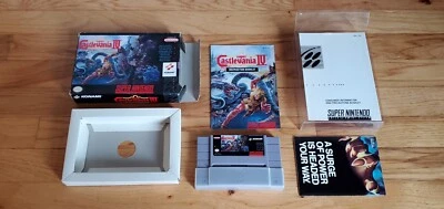 Super Castlevania IV 4 Super Nintendo SNES Game Box Manual Poster CIB Complete ! - Image 1 of 4