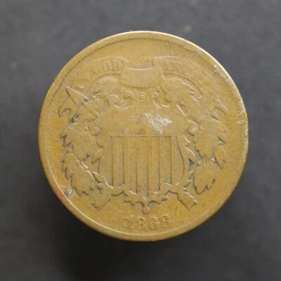 1868 Two Cent Piece - Tougher Date - Nice Coin! - Image 1 of 4