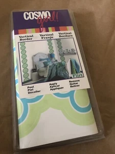 Cosmo Girl Flirt Wall Appliqué Decals Blue & Green Girls Flower Theme Decor - Picture 1 of 2