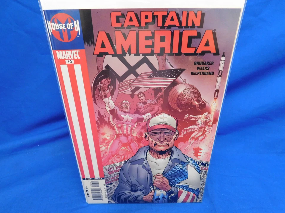 2005 Marvel Captain America #10 House of M 1st Old Man Cap VF+ - Image 1 of 1