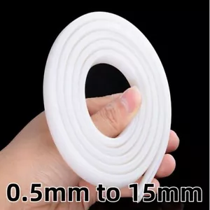 0.5mm to 15mm U Channel Silicone Rubber Sealing Strip White U-Shape Edging Trim - Picture 1 of 6