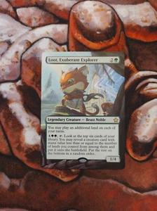 Magic the Gathering Loot, Exuberant Explorer Hand Painted Custom MTG Altered Art - Picture 1 of 1