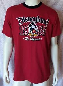 NEW DISNEYLAND 1955 & Mickey Mouse "The Original" EMBROIDERED Men's Large - Picture 1 of 4