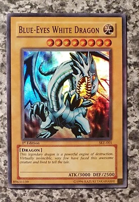 Yugioh Blue Eyes White Dragon SKE-001 Super Rare 1st Edition 2004 - Bild 1 von 4
