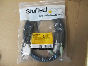 (LOT OF 10 NEW/SEALED Genuine Packaging) StarTech KVM Cables USBDVI4N1A6 6FT - Picture 1 of 5