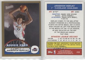 2004-05 Topps Bazooka Gold Anderson Varejao #173 Rookie RC