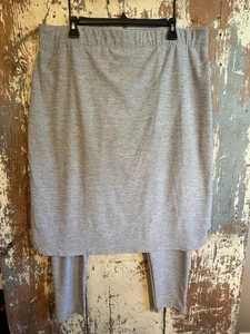 Nuova gonna sportiva Kamp Kloz grigia con leggings taglia XXL 2X - Foto 1 di 6