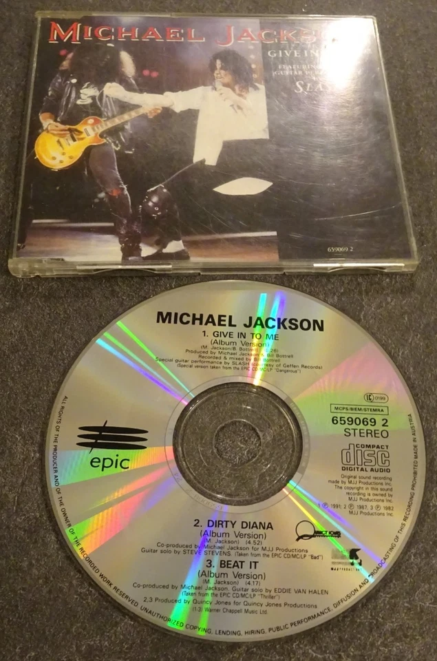 Michael Jackson 'Give In To Me' CD Single - Image 1 of 1