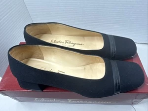 Salvatore Ferragamo Boutique SONIA FABRIC Damenschuhe Größe 7B Top Zustand - Bild 1 von 19