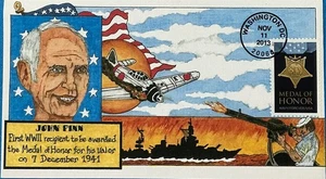 4822 John Finn Primer Receptor Segunda Guerra Mundial Medalla de Honor de la Marina Pearl Harbor - Imagen 1 de 1