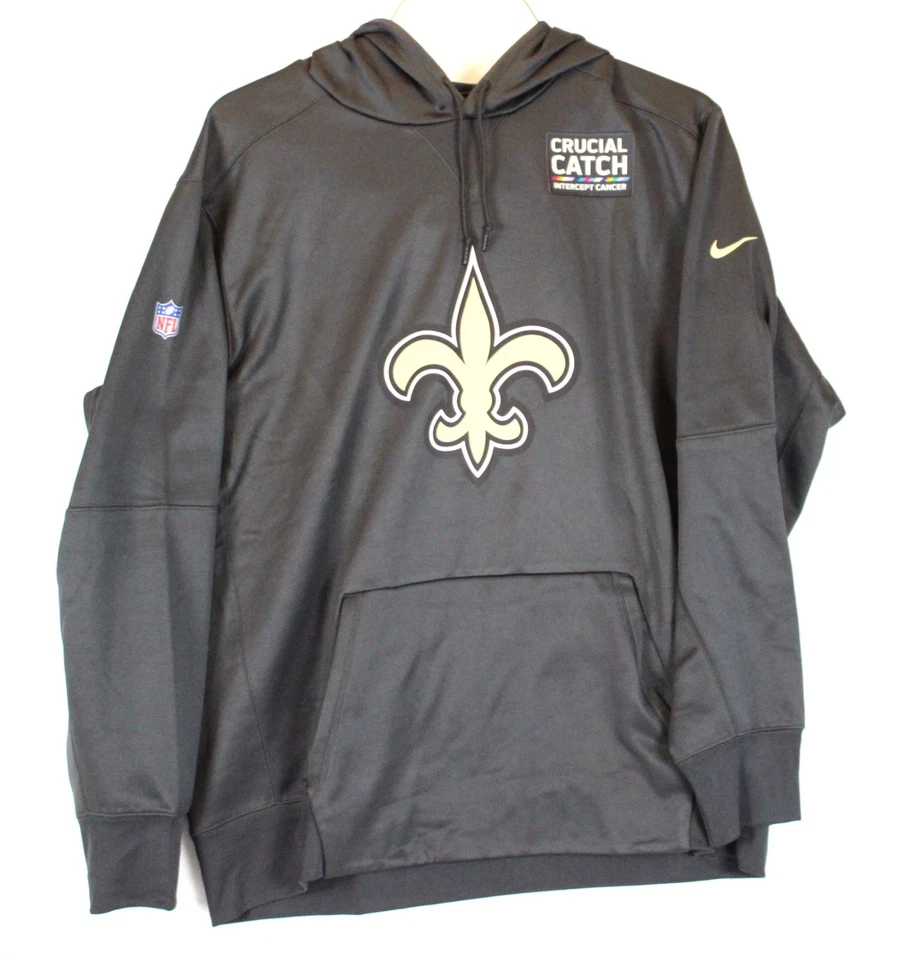 New Orleans Saints Nike On Field Crucial Catch Sideline Hooded Pullover Sz XXL - Image 1 of 4