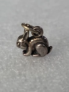 Vintage Sterling Silver 925 Rabbit Bunny Charm or Pendant - Picture 1 of 7