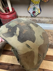 Older US Army Unicor Helmet  W/ Camo Cover - Picture 1 of 9