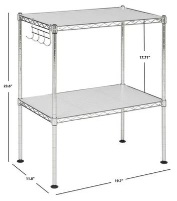Safavieh LUCIEN 2 TIER MICROWAVE RACK, Reduced Price 2172771679 HAC1025A - Image 1 of 4