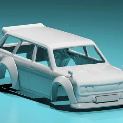 Kit de carrocería ancha Hotwheels Datsun 510 impresión 1/64 Foto 1 de 4