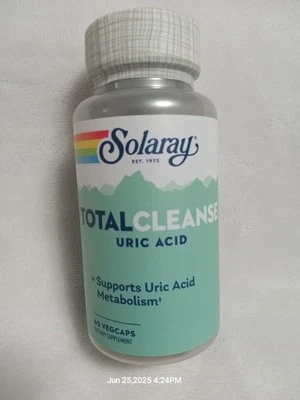 Solaray Total Cleanse ácido úrico 60 VegCap - NUEVO Foto 1 de 4