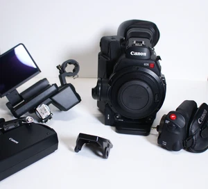 CANON EOS C300 MARK II CAMERA Low Hours 365 Hours With Monitor Power Cable - Picture 1 of 15