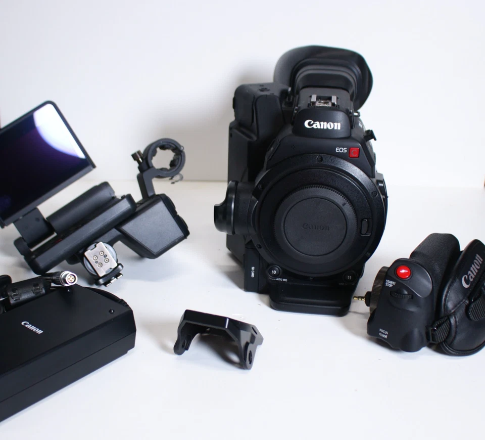 CANON EOS C300 MARK II CAMERA Low Hours 365 Hours With Monitor Power Cable - Image 1 of 4