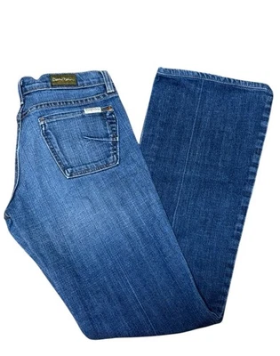 Pantalones de mezclilla David Kahn Bootcut para mujer talla 27 tiro bajo Foto 1 de 4