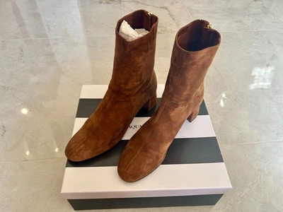 ACQUA AZZURRA- STIVALI DONNA CAMOSCIO MARRONE MADE IN ITALY TAGLIA 39 - Immagine 1 di 4