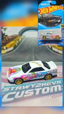 Hot Wheels Nissan Skyline *Custom Rat Fink W Spectraflame And Real Riders* - Imagem 1 de 3