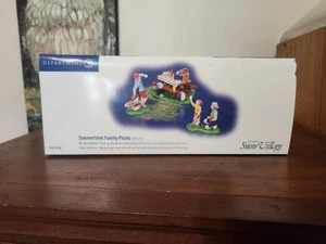 Department 56 Summertime Family Picnic 55180 The Original Snow Village - Picture 1 of 7