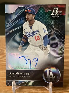 JORBIT VIVAS 2023 Bowman Platinum Top Prospect SP Auto #TOP-29 LA DODGERS