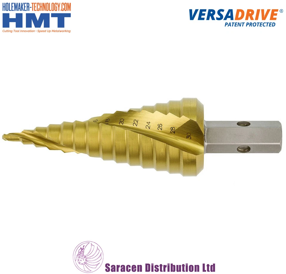 HMT VERSADRIVE IMPACT STEP DRILL BIT, 4 - 22mm - 505020-0220