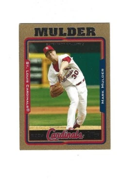 2005 Topps Update Gold #84 Mark Mulder /2005   ST LOUIS CARDINALS - Image 1 of 2