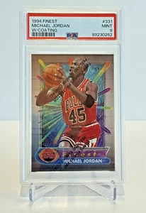 1994 Topps Finest Michael Jordan #331 mit Beschichtung und #45, PSA 9, *23 in Qualität* - Bild 1 von 4