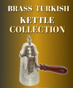 7.5" Royal Brass Turkish Kettle for Making Tea Coffee Christmas Diwali Gifts - Picture 1 of 5