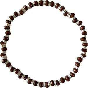 Wooden Necklace Chain Mens Womens Childrens Surfer Wood Beach Handmade Jewellery - Picture 1 of 2