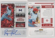 2018 Panini Contenders Draft Picks Ticket Cracked Ice /23 Ryan Rolison #8.2 Auto