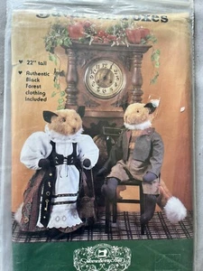 Camisa de vestir pantalones chaqueta patrón Gooseberry Hill BAVARIAN FOXES 22" de alto - Imagen 1 de 4