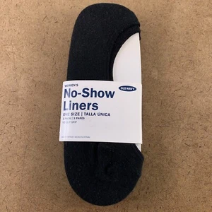 Old Navy Women's One Size Black Beige 3 Pack No Show Liner Socks NWT - Picture 1 of 5