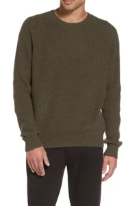 M196 NWT VINCE WOOL CASHMERE RIBBED RAGLAN MEN SWEATER SIZE XL $365 - Picture 1 of 1