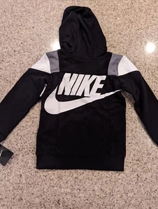 Nike Black Boys 4-7 Color Block Graphic Hoodie 116-122cm 6-7 YRS Sold Out  - Picture 1 of 12