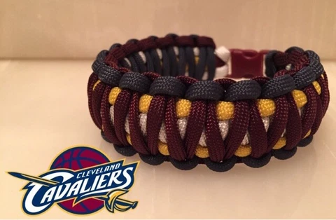 Cleveland Cavaliers Paracord Cobra Bracelet Stocking Stuffer Cover