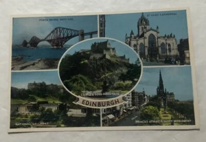 Castle & Ross Fountain Edinburgh, Scotland. Postcard (U2) - Picture 1 of 2