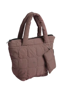 Mini bolso acolchado de color liso con cierre de cremallera - Imagen 1 de 4