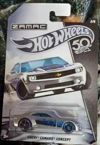 HOT WHEELS ZAMAC CHEVY CAMARO CONCEPT 50th ANNIVERSARY 2018 - Picture 1 of 1