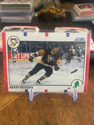 1990-91 Score #53 Kevin Stevens Rookie Card RC - Image 1 of 2