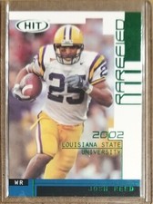 2002 SAGE Hit Rarefied Emerald #R25 Josh Reed LSU Tigers Football Card 