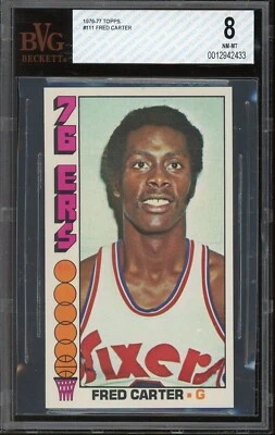 1976 Topps Basketball #111 Fred Carter BVG 8 - Image 1 of 2