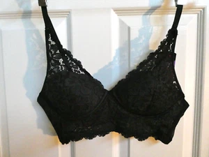 Maidenform Black 36A Lace Casual Comfort Convertible Wirefree Bralette DM1188 - Picture 1 of 7