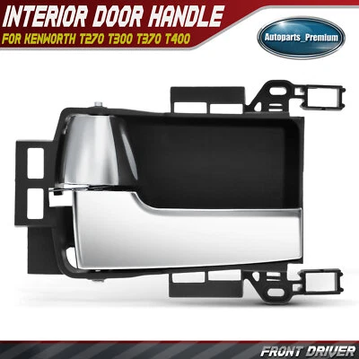 Manija de puerta interior cromada + gris para Kenworth T270 T300 T370 T400 Foto 1 de 4
